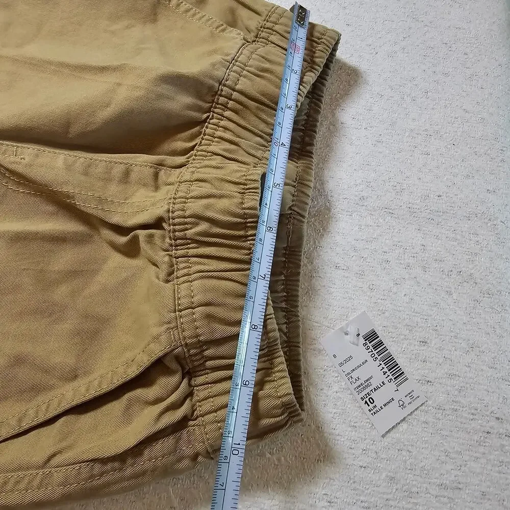 The Children’s Place Boys 10 Slim Khaki Cargo Pants Utility Preppy School NWT